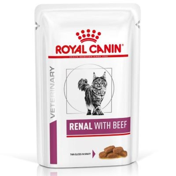 ROYAL CANIN RENAL S/O BEEF CAT 12X85GR