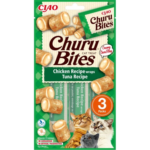 CHURU CAT BITES CHICKEN & TUNA 30GR