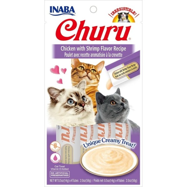 CHURU CAT CHICKEN & SHRIMP 56GR