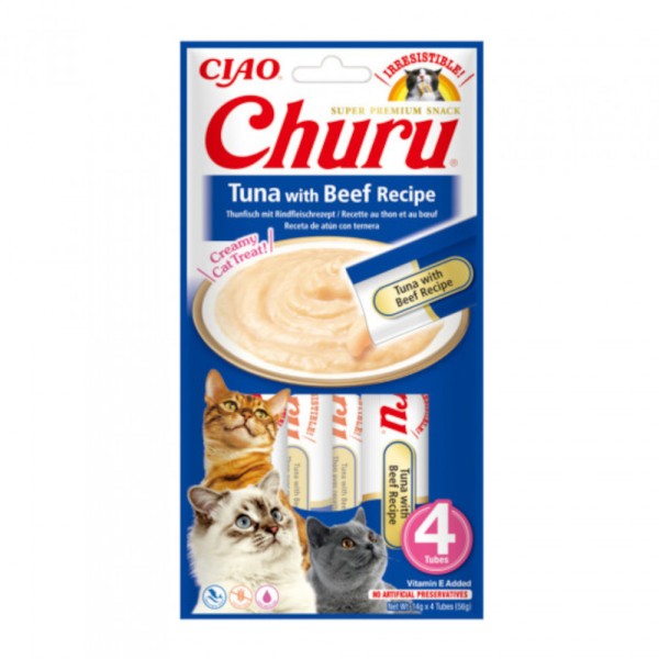 CHURU CAT TUNA & BEEF 56GR