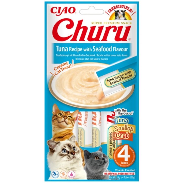 CHURU CAT TUNA & SEAFOOD 56GR