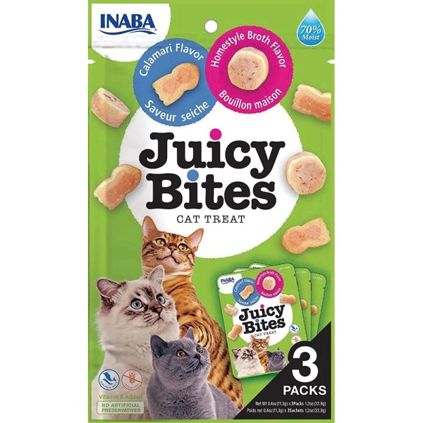CHURU CAT JUICY BITES HOMESTYLE BROTH & CALAMARI 33,9GR