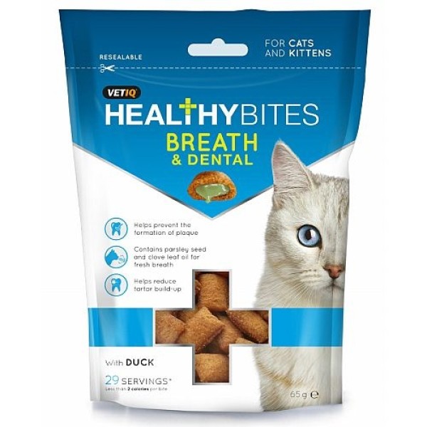 HEALTHY BITES DENTI-CARE ΓΙΑ ΓΑΤΕΣ & ΓΑΤΑΚΙΑ 65GR