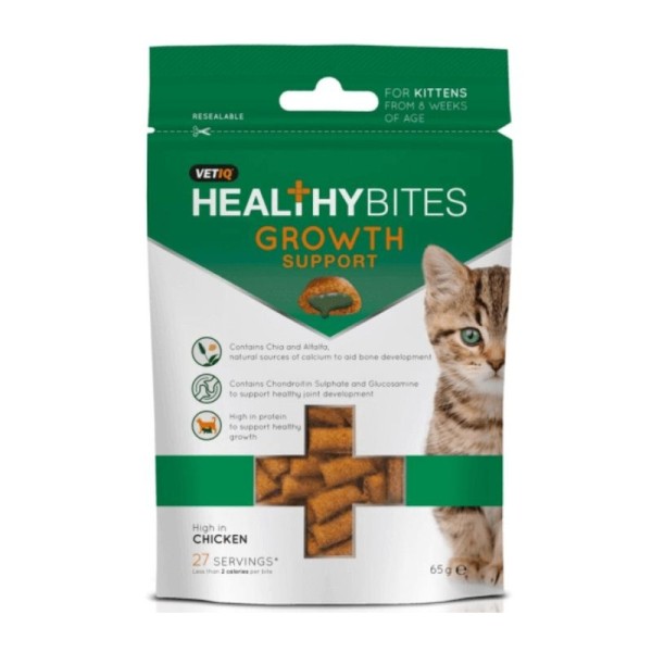 HEALTHY BITES GROWTH SUPPORT ΓΙΑ ΓΑΤΑΚΙΑ 65GR .. HEALTHY BITES GROWTH SUPPORT ΓΙΑ ΓΑΤΑΚΙΑ 65GR ..