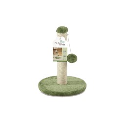 MPETS MY SECOND CAT TREE POMPOM GREEN MPETS MY SECOND CAT TREE POMPOM GREEN