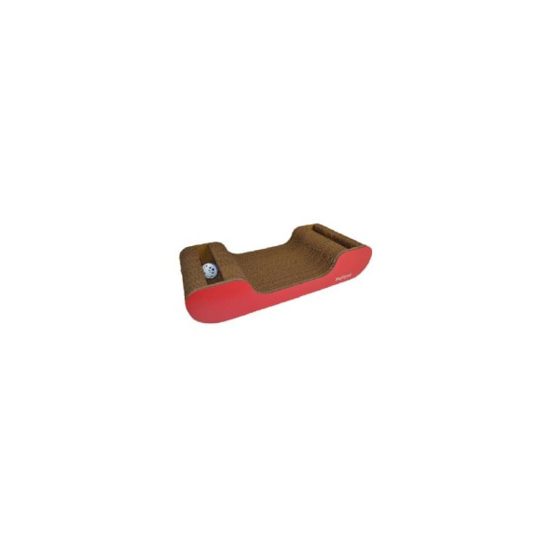 ΙΚΑΡΟΣ ROTIPET ΧΑΡΤΙΝΟ ΟΝΥΧΟΔΡΟΜΙΟ CRAZY CAT SCRATCHER SM BABY RED 44X21X9cm