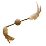 CROCI CAT EUPHORIA ΣΤΙΚ ΜΕ ΦΤΕΡΟ ΚΑΙ ΜΠΑΛΑ SILVERVINE 12CM CROCI CAT EUPHORIA ΣΤΙΚ ΜΕ ΦΤΕΡΟ ΚΑΙ ΜΠΑΛΑ SILVERVINE 12CM