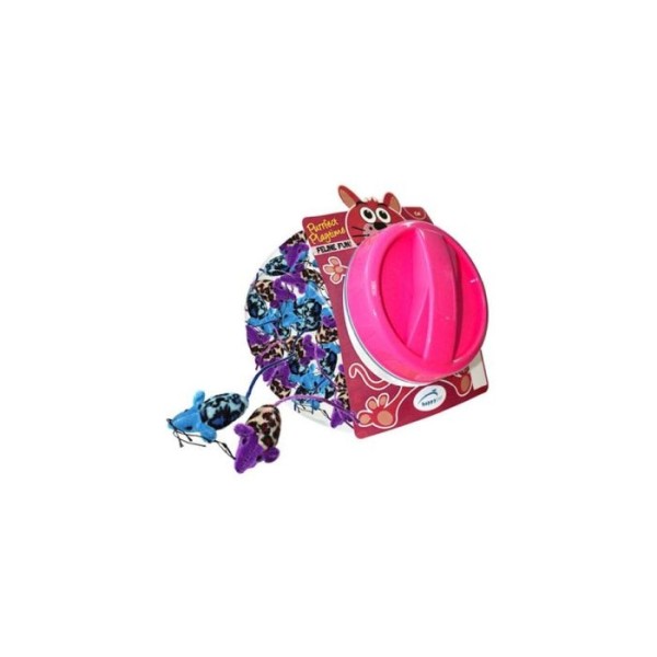 HAPPYPET VELOUR MICE CAT TOY 6*3cm 10133 /