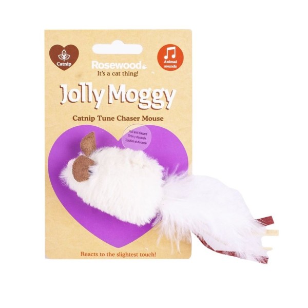 ROSEWOOD CATNIP TUNE CHASER MOUSE ROSEWOOD CATNIP TUNE CHASER MOUSE