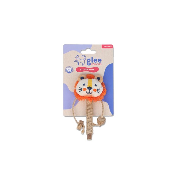 GLEE ΠΑΙΧΝΙΔΙ JUTE ΓΑΤΑΣ LION 
 14,5cm