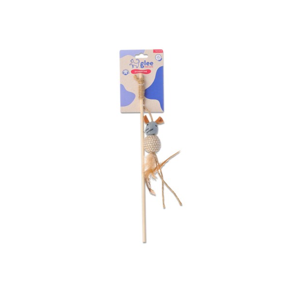 GLEE ΠΑΙΧΝΙΔΙ ΓΑΤΑΣ MOUSE WAND 15,5cm GLEE ΠΑΙΧΝΙΔΙ ΓΑΤΑΣ MOUSE WAND 15,5cm