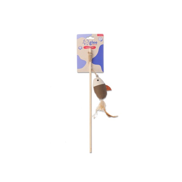 GLEE ΠΑΙΧΝΙΔΙ ΓΑΤΑΣ FISH WAND 19cm GLEE ΠΑΙΧΝΙΔΙ ΓΑΤΑΣ FISH WAND 19cm