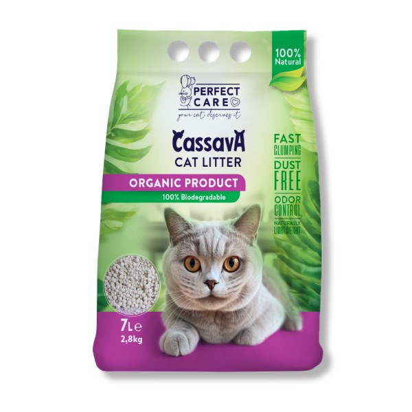 PERFECT CARE CAT LITTER CASSAVA 7L