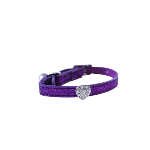 ΠΕΡΙΛΑΙΜΙΟ ΓΑΤΑΣ FINESSE GLITTER HEART PURPLE 10867HP ΠΕΡΙΛΑΙΜΙΟ ΓΑΤΑΣ FINESSE GLITTER HEART PURPLE 10867HP