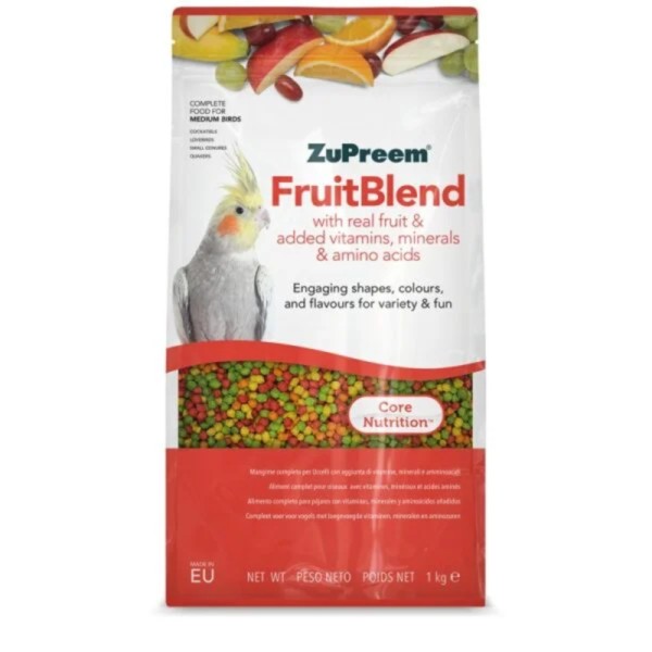 ZUPREEM FRUITBLENDS MEDIUM BIRDS 1KG ZUPREEM FRUITBLENDS MEDIUM BIRDS 1KG
