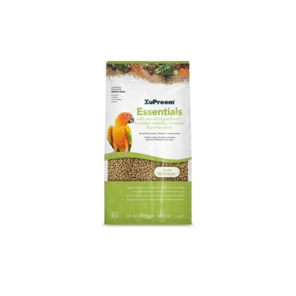 ZUPREEM ESSENTIALS MEDIUM BIRDS 1KG ZUPREEM ESSENTIALS MEDIUM BIRDS 1KG
