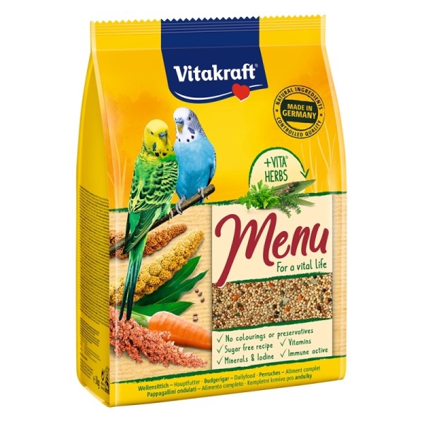 VITAKRAFT MENU HERBS ΓΙΑ ΠΑΠΑΓΑΛΑΚΙΑ 1KG VITAKRAFT MENU HERBS ΓΙΑ ΠΑΠΑΓΑΛΑΚΙΑ 1KG