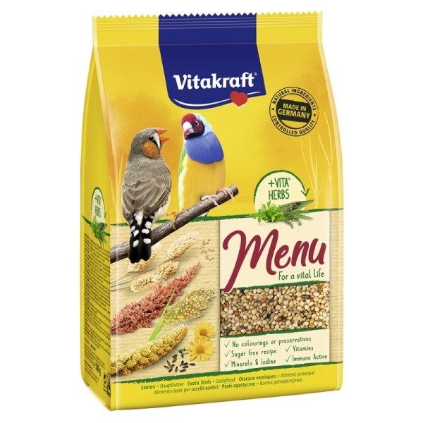 VITAKRAFT MENU PREMIUM ΓΙΑ ΕΞΩΤΙΚΑ ΠΤΗΝΑ ΜΕ ΜΕΛΙ 500GR VITAKRAFT MENU PREMIUM ΓΙΑ ΕΞΩΤΙΚΑ ΠΤΗΝΑ ΜΕ ΜΕΛΙ 500GR