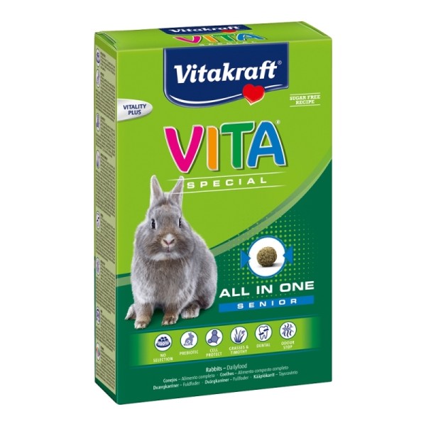 VITAKRAFT VITA SPECIAL SENIOR RABBITS 600GR VITAKRAFT VITA SPECIAL SENIOR RABBITS 600GR