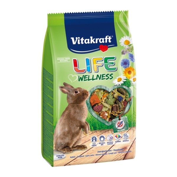 VITAKRAFT LIFE WELLNESS ΚΟΥΝΕΛΙΑ 600GR VITAKRAFT LIFE WELLNESS ΚΟΥΝΕΛΙΑ 600GR