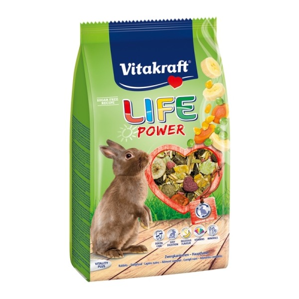 VITAKRAFT LIFE POWER ΚΟΥΝΕΛΙΑ 600GR VITAKRAFT LIFE POWER ΚΟΥΝΕΛΙΑ 600GR