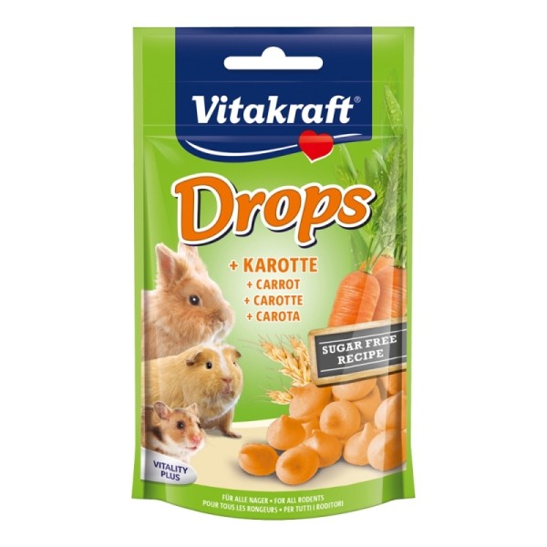 VITAKRAFT DROPS CARROT 75GR VITAKRAFT DROPS CARROT 75GR
