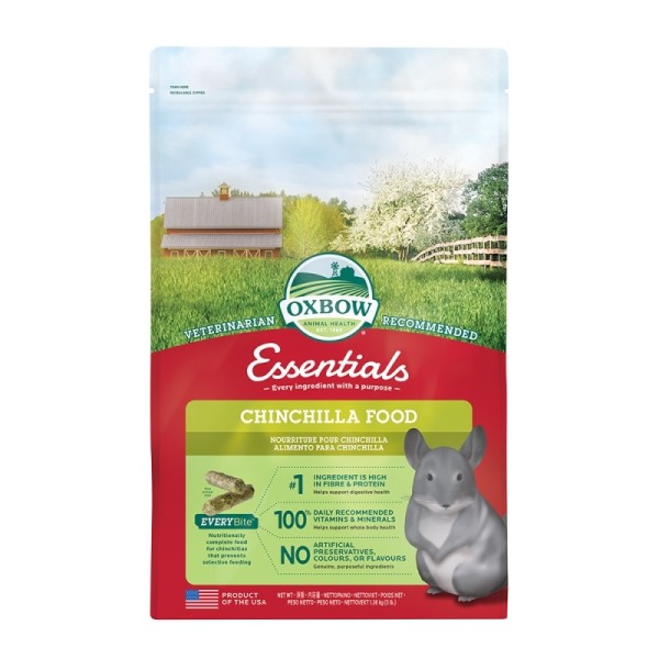 OXBOW ESSENTIALS CHINCHILLA FOOD 1.36kgr OXBOW ESSENTIALS CHINCHILLA FOOD 1.36kgr