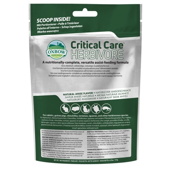 OXBOW CRITICAL CARE 141GR OXBOW CRITICAL CARE 141GR