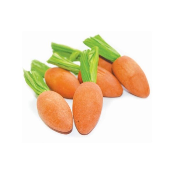 HAPPYPET NIBBLERS CARROTS 8cm 6pc HAPPYPET NIBBLERS CARROTS 8cm 6pc