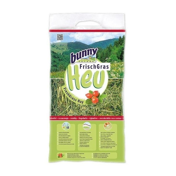 BUNNY FRESH GRASS HAY WITH ROSE 500GR BUNNY FRESH GRASS HAY WITH ROSE 500GR