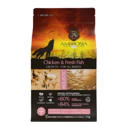 AMBROSIA GF DOG GROWTH CHICKEN & FISH 6Kg