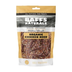 BAFFS NATURALS ORGANIC CHICKEN NECK 100GR Σκύλος
