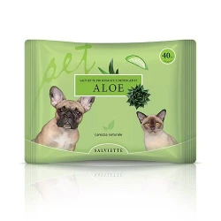 NATURAL DERMA PET ΥΓΡΑ ΜΑΝΤΗΛΑΚΙΑ ΜΕ ALOE (40ΦΥΛΛΑ)/